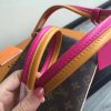 M44053 LV LORETTE 手袋 LV2017新款拼色肩带经典老花 LV女士单肩斜挎包