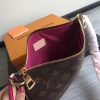 M44053 LV LORETTE 手袋 LV2017新款拼色肩带经典老花 LV女士单肩斜挎包