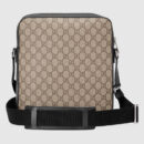 473878 Gucci Supreme高级人造革扁平邮差包 Gucci男士斜挎包