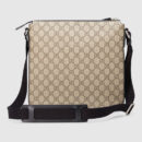 406374 Gucci GG Supreme高级人造革邮差包 Gucci男士单肩斜挎包 Gucci男包