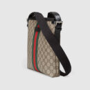 387111 Gucci 织带 GG Supreme高级邮差包 Gucci男包 Gucci单肩斜挎包