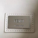 Fendi 芬迪 Peekaboo 2017新款小牛皮编织手柄手提包 白色