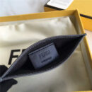 FENDI 芬迪 小怪兽金属眼睛 2JOURS 罗马牛皮卡片夹 黑色