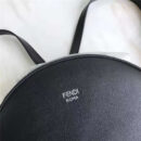 FENDI 2017新品 柔软南非小牛皮 彩色铆钉包 芬迪双肩包 黑色
