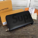 M60305 LV Supreme 联名系列Zippy Organizer 拉链钱夹 LV钱包全开 黑色