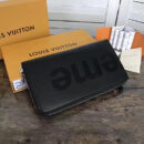 M60305 LV Supreme 联名系列Zippy Organizer 拉链钱夹 LV钱包全开 黑色