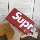 M60632 LV Supreme 联名系列Zippy Organizer 拉链钱夹 LV钱包全开 红色