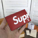 M61733 LV Supreme 联名系列限量版卡套 LV卡包 卡夹 红色