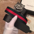 Gucci 古奇新款 头层牛皮腰带 情侣款 精钢虎头扣