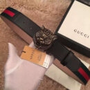 Gucci 古奇新款 头层牛皮腰带 情侣款 精钢虎头扣
