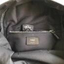 Fendi 芬迪新款 尼龙拼皮 BAG BUGS眼睛图案 双肩背包 黑色