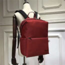Fendi 芬迪新款 尼龙拼皮 BAG BUGS眼睛图案 双肩背包 酒红色