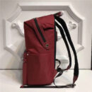 Fendi 芬迪新款 尼龙拼皮 BAG BUGS眼睛图案 双肩背包 酒红色