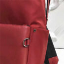 Fendi 芬迪新款 尼龙拼皮 BAG BUGS眼睛图案 双肩背包 酒红色