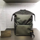 Fendi 芬迪新款 尼龙拼皮 BAG BUGS眼睛图案 双肩背包 军绿色