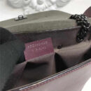 Fendi 芬迪 T台秀场同款 BACK TO SCHOOL背包系列 单肩斜跨两用 枣红色