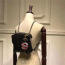 Fendi 芬迪 2017 MINI BACK TO SCHOOL 背包系列 单肩斜跨两用 黑色
