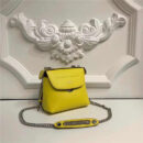 Fendi 芬迪 2017 MINI BACK TO SCHOOL 背包系列 单肩斜跨两用 柠檬黄