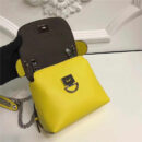 Fendi 芬迪 2017 MINI BACK TO SCHOOL 背包系列 单肩斜跨两用 柠檬黄