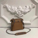 Fendi 芬迪 2017 MINI BACK TO SCHOOL 背包系列 单肩斜跨两用 浅棕色