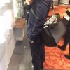 FENDI 芬迪女包 皮革 罗马手提单肩包手提包 黑色
