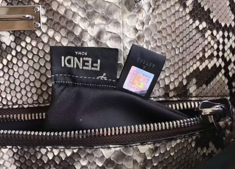 FENDI 芬迪女包 皮革 罗马手提单肩包手提包 黑色 - Image 9