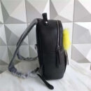 FENDI/芬迪 走秀新款 小怪兽黄毛毛大眼睛铆钉 双肩包 黑色