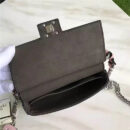 FENDI 1765 17新款小牛皮彩色铆钉包 两面开合 双F扣链条包 粉色
