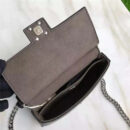 FENDI 1765 17新款小牛皮彩色铆钉包 两面开合 双F扣链条包 黑色彩色铆钉