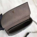 FENDI 1765 17新款小牛皮彩色铆钉包 两面开合 双F扣链条包 黑色彩色铆钉