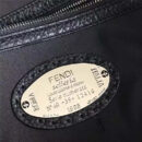 FENDI 芬迪 013S 新款经典优质柔软小牛皮双肩背包 黑色
