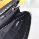 FENDI 芬迪 0215 2017新款 黑色环绕式拉链CONTINENTAL钱包 黑色