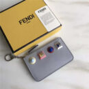 FENDI 芬迪 1513 2017新款女士皮质铆钉装饰短款拉链零钱包 灰色