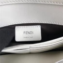 FENDI 芬迪 004 2017秋冬新款 真皮翻盖迷你链条手袋手拿包 白色