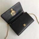 FENDI 芬迪 004 2017秋冬新款 真皮翻盖迷你链条手袋手拿包 黑色