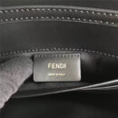 FENDI 芬迪 004 2017秋冬新款 真皮翻盖迷你链条手袋手拿包 黑色
