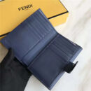 Fendi 芬迪 0383 2017年最新设计柔软平纹小牛皮中夹 金属环 蓝色