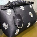 Fendi 芬迪 2017新款 By The way Mini 刺绣女士手提挎包 黑色