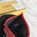 FENDI 芬迪 2017新款 face 小牛皮三夹层卡片套 红色