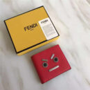 FENDI 芬迪 2017新款 face 小牛皮折叠皮夹 红色