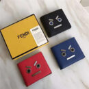 FENDI 芬迪 2017新款 face 小牛皮折叠皮夹 红色