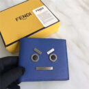 FENDI 芬迪 2017新款 face 小牛皮折叠皮夹 蓝色