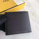 FENDI 芬迪 2017新款 face 小牛皮折叠皮夹 黑色