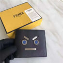 FENDI 芬迪 2017新款 face 小牛皮折叠皮夹 黑色