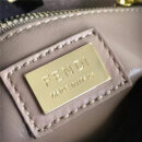 2590 FENDI 芬迪 软羊皮革手提包 两个内袋 金属配件 裸粉