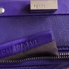 2590 FENDI 芬迪 软羊皮革手提包 两个内袋 金属配件 紫兰色