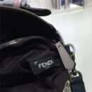 149S FENDI 芬迪 2017新款 柔软小牛皮 拼色波士顿手提包挎包 蓝绿色拼粉