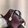 1504536282586365.jpg 149S FENDI 芬迪 2017新款 柔软小牛皮 拼色波士顿手提包挎包 枣红拼白
