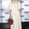 8785 FENDI 芬迪 小牛皮时装秀款 水波纹 手提斜跨肩包 红色