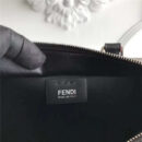 279 FENDI 芬迪 迷你柔软小牛皮 购物包 彩色毛边 软羊革衬里 黑色（黑衬里）